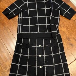 Rachel and Zoe Black and White Matching Set